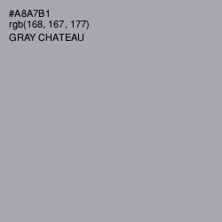 #A8A7B1 - Gray Chateau Color Image